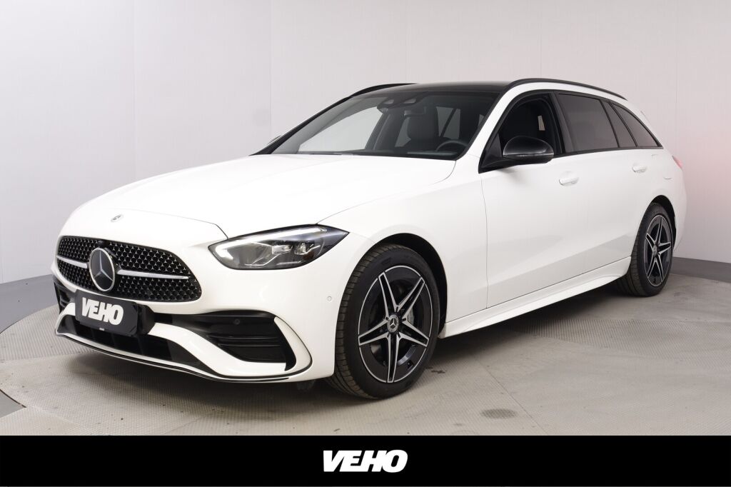 Mercedes-Benz C 2022 300 e T A Business AMG Night + Panorama / Ajoavustimet / Muistipenkit