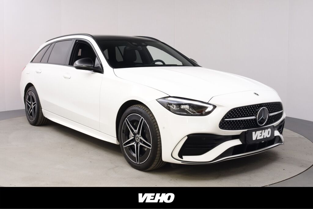 Mercedes-Benz C 2022 300 e T A Business AMG Night + Panorama / Ajoavustimet / Muistipenkit