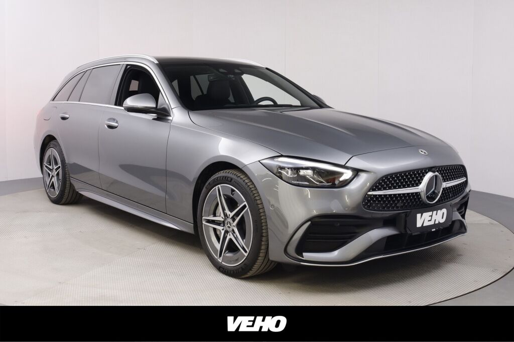 Mercedes-Benz C 2022 300 e T A Business AMG + Ajoavustimet, Panorama, KeylessGo, 360, Koukku